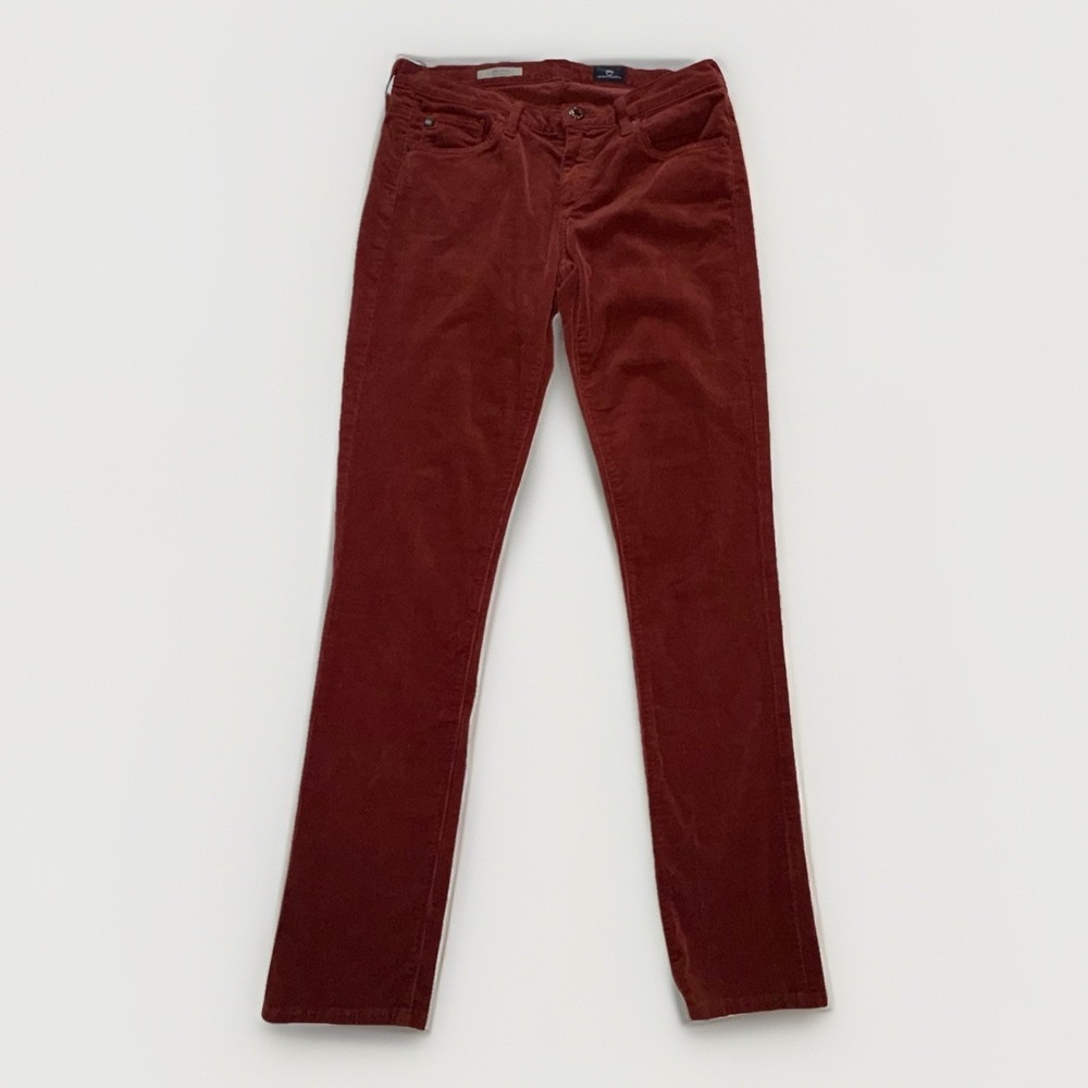 AG Adriano Goldschmied The Stevie Slim Straight Corduroy Pants Size 27R 29x31